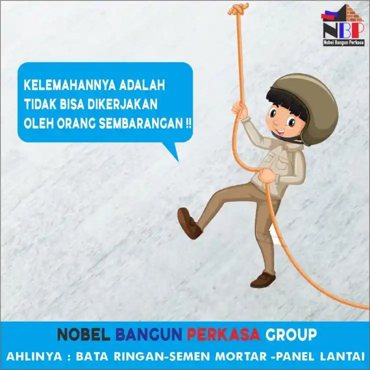 kelemahan panel lantai dak hebel