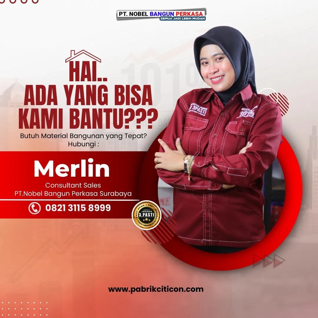 Consultan Sales Nobel Bangun Perkasa Surabaya Merlin