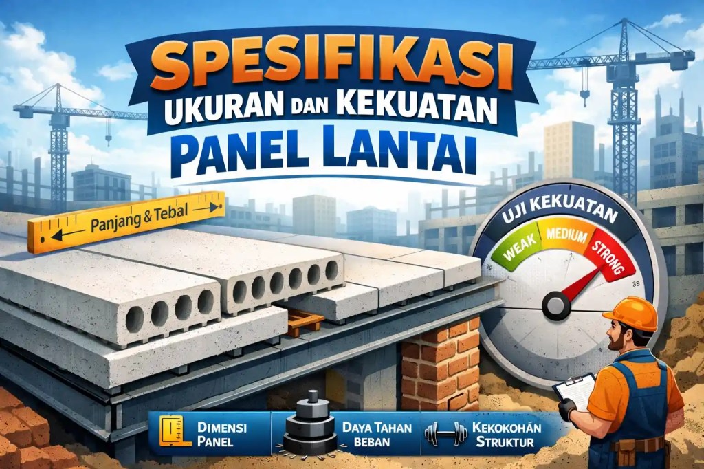 spesifikasi dan ukuran panel lantai