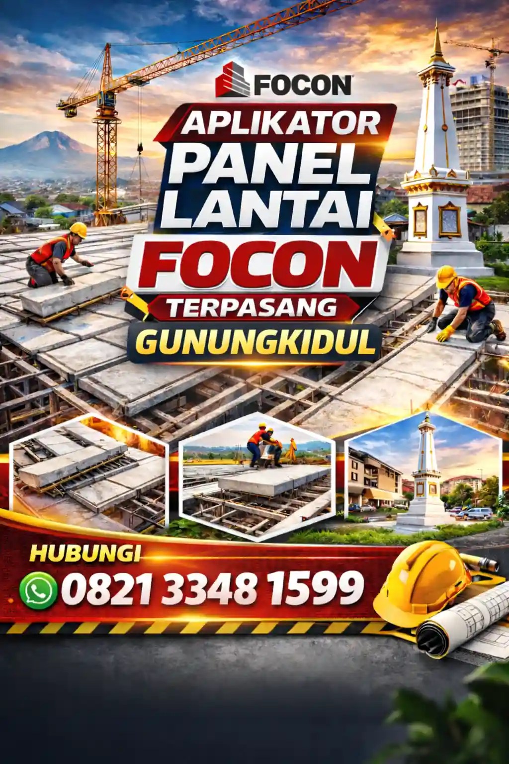 Aplikator Panel Lantai Focon Terpasang Gunungkidul